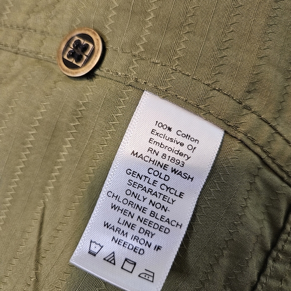 Liz Claiborne Miliary Camo Style Jacket Olive Green with Pockets Size XL - Picture 8 of 10